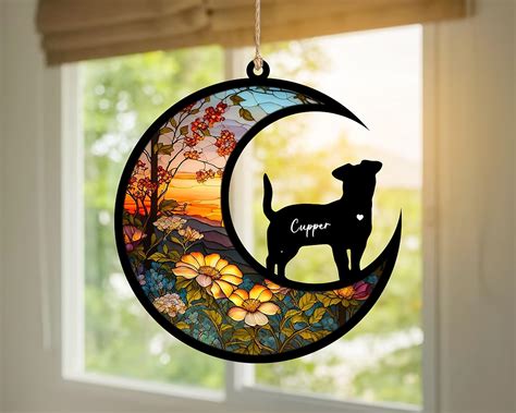 dog memorial suncatcher|suncatcher dog memorial pieces.